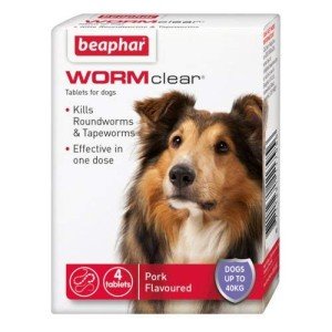 Vet Strength Wormer for Dogs - 4 Tablets