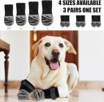 Mayoii Non-Slip Dog Socks - 3 Pairs
