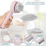 5-in-1 Pink Pet Grooming Brush Kit
