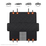 GXT Waterproof Dog Back Seat Cover with Mesh Window