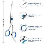 Curved Pet Grooming Scissors Set with Safety Tip