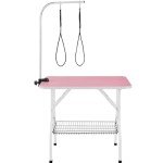Foldable Dog Grooming Table with Adjustable Arm