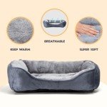 Cozy Plush Dog Bed for Small to Medium Dogs