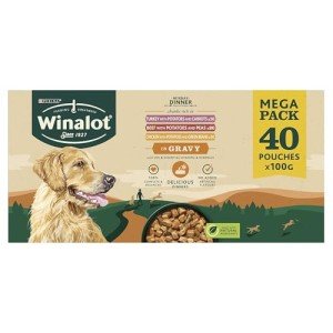 WINALOT Sunday Dinner Gravy Dog Food 40x100g
