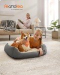 Large Washable Soft Grey Dog Sofa Bed