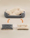 Large Washable Soft Grey Dog Sofa Bed