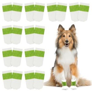 20PCS Waterproof Disposable Dog Boots for Paw Protection