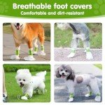 20PCS Waterproof Disposable Dog Boots for Paw Protection