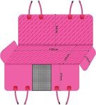 GXT Pink Dog Back Seat Cover with Leash