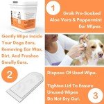 Aloe Vera Dog Ear Wipes - Clean & Soothe