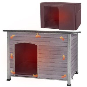 Insulated Weatherproof Dog House for All Sizes