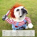Fun Halloween Chucky Costume for Small Dogs