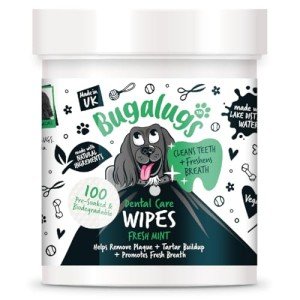Bugalugs Dog Breath Freshener and Teeth Wipes