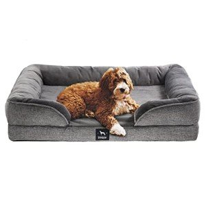 Medium Washable Orthopedic Dog Bed Sofa - Grey
