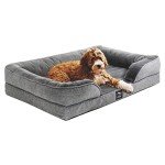 Medium Washable Orthopedic Dog Bed Sofa - Grey