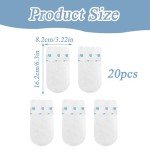 20 Pack Waterproof Dog Boots & Paw Protectors