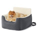 Waterproof Small Dog Car Booster Seat - Grey