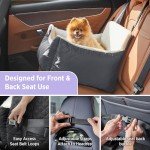 Waterproof Small Dog Car Booster Seat - Grey