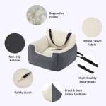 Waterproof Small Dog Car Booster Seat - Grey