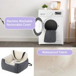 Waterproof Small Dog Car Booster Seat - Grey