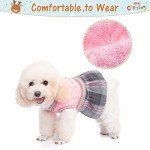 Cute Plaid Dog Jumper Dress for Small Breeds