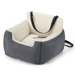 Waterproof Small Dog Car Booster Seat - Grey
