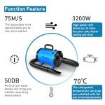 Blanlody 3200W Low Noise Dog Hair Dryer