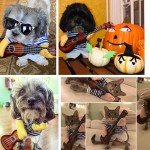 Halloween Dog Guitar Costume with Wig