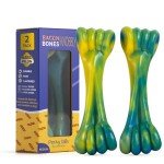 Tough Bacon-Flavored Chew Toys for Dogs 2-Pack