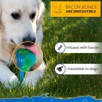 Tough Bacon-Flavored Chew Toys for Dogs 2-Pack