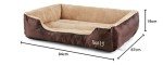 Cozy Washable Dog Bed with Fleece Lining - XL