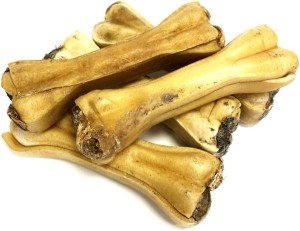 Natural Rawhide Chews: Tripe Filled Bones (5 Pack)