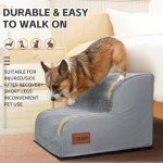 Dog Steps for Bed & Couch – 2-Step Foam Stairs