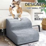 Dog Steps for Bed & Couch – 2-Step Foam Stairs