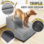 Dog Steps for Bed & Couch – 2-Step Foam Stairs