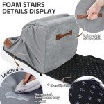 Dog Steps for Bed & Couch – 2-Step Foam Stairs