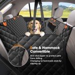 JOEJOY Dog Car Seat Cover with Mesh Window