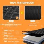 JOEJOY Dog Car Seat Cover with Mesh Window