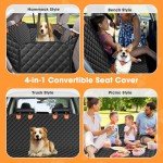 JOEJOY Dog Car Seat Cover with Mesh Window