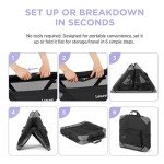 Large Soft-Sided Dog Travel Crate - Black