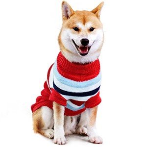 Cozy Red Christmas Sweater for Large Dogs