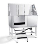 VEVOR Stainless Steel Dog Bathing Station with Stairs