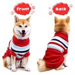 Cozy Red Christmas Sweater for Large Dogs