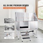 VEVOR Stainless Steel Dog Bathing Station with Stairs