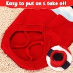 Cozy Red Christmas Sweater for Large Dogs