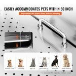 VEVOR Stainless Steel Dog Bathing Station with Stairs