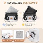 Waterproof Dog Car Seat with Storage Pockets