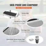 VEVOR Stainless Steel Dog Bathing Station with Stairs