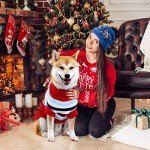 Cozy Red Christmas Sweater for Large Dogs