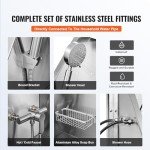 VEVOR Stainless Steel Dog Bathing Station with Stairs